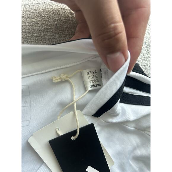 Adidas Real Madrid Long Sleeve Home Jersey 2024/25 Men’s Slim L New IT3442 White - Picture 6 of 9